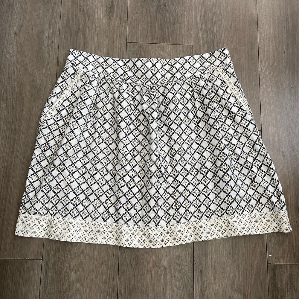 LOFT plus size linen skirt size 16 2 pocket diamond shape skirt nwt